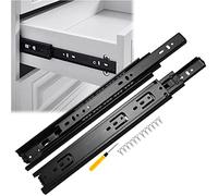 2 guías para cajones de gabinetes para el hogar, 10, 12, 16, 18 y 20 pulgadas, guías para cajones con rodamiento de bolas, extensión completa de 3 pliegues, silenciosas, montaje lateral, desmontables,