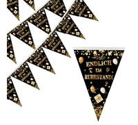 2 guirnaldas decorativas para jubilación, regalo para hombres y mujeres, banderas de despedida y pensión