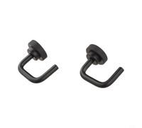2 hebillas de eslabones de acero inoxidable y ganchos de conexión compatibles con mesas plegables IGT para uso de extensión de mesa (negro)
