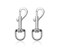 2 Hebillas de Metal Giratorias, Mosquetón, Llavero, Eslabón, Collar de Perro - Accesorios Versátiles