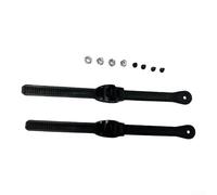 2 hebillas de patinaje para patines en línea y patines de hielo con bloqueo de trinquete de ajuste de 250 mm de longitud, color negro (estilo C)