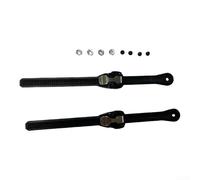 2 hebillas de patinaje para patines en línea y patines de hielo con bloqueo de trinquete de ajuste de 250 mm de longitud, color negro (estilo A)