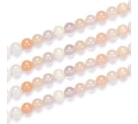 2 hebras de piedras preciosas curativas de aventurina roja clara natural de 10 mm, cuentas sueltas redondas espaciadoras de piedra preciosa (68-72 piezas) para hacer joyas artesanales GF5-10