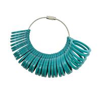 2. Herramienta de medición de dedos de estilo retro con 5 colores, medidor portátil para accesorios de joyería de viaje, accesorios de joyería, herramienta de tamaño