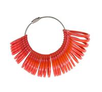 2. Herramienta de medición de dedos de estilo retro con 5 colores, medidor portátil para accesorios de joyería de viaje, accesorios de joyería, herramienta de tamaño