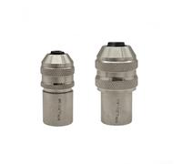 2 herramientas de extracción ajustables compatibles con grifos escariadores, extractor de tornillos, se adapta a herramientas de diámetro interior #6 a 1/2 pulgada con unidad de 3/8 pulgadas (plateado