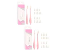 2 herramientas de mezcla de bocetos para bocetos, resaltados, detalles, tocones de mezcla de ABS con 20 muñones de punta de esponja de repuesto para reflejos