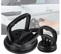2 herramientas de reparación de abolladuras de coche, extractor de abolladuras, ventosa para coche, carrocería y abolladuras, herramienta para quitar abolladuras, para azulejos y espejos (Negro)