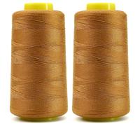 2 hilos de mezclilla de 1500 yardas para máquina de coser, hilo de mezclilla 20s/2, carretes de cono grueso resistente para jeans azules, bolsos, zapatos, cuero, lona, nailon, costura a mano, 100%