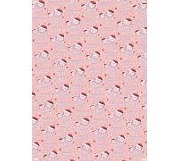 2 hojas con 2 etiquetas, caras lindas con texto en inglés "Happy 1st Christmas As My Goddaughter", papel de regalo para primera Navidad, rosa para relaciones familiares (PA)