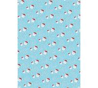 2 hojas con 2 etiquetas de caras lindas con texto en inglés "Happy 1st Christmas As My Dad", papel de regalo para primera Navidad, padre, relaciones familiares azules (PA)