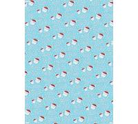 2 hojas con 2 etiquetas de caras lindas con texto en inglés "Happy 1st Christmas As My Godson", papel de regalo para primera Navidad, relaciones familiares azules (PA)