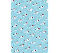 2 hojas con 2 etiquetas de caras lindas con texto en inglés "Happy 1st Christmas As My Grandad", papel de regalo para primera Navidad, abuelo, relaciones familiares azules (PA)