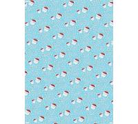 2 hojas con 2 etiquetas de caras lindas con texto en inglés "Happy 1st Christmas As My Nephew", papel de regalo para primera Navidad, relaciones familiares, color azul (PA)