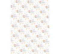 2 hojas de 2 etiquetas con texto en inglés "Just Married" Mr & Mrs - Papel de regalo con diseño de flores hermosas y elegantes copas de champán, diseño de flores felices y especiales para parejas,