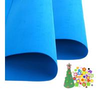 2 hojas de espuma EVA azul cielo para cosplay, espuma EVA de 1 mm de grosor, 50 x 50 cm, papel de espuma EVA para manualidades, proyectos de bricolaje