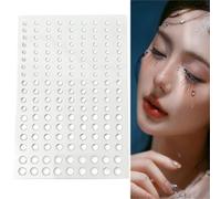 2 hojas de gotas de agua transparentes autoadhesivas redondas de imitación de gotas de rocío de resina con forma de agua para manualidades, álbumes de recortes, manualidades, tarjetas, accesorios de