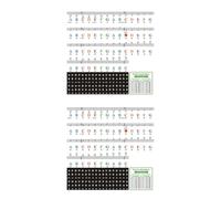 2 Hojas De Pegatinas Coloridas Para Teclado De Piano, Pegatinas Para Teclado Electrónico, Pegatinas Extraíbles Para Teclas De Piano Para 88/61/54/49/37 Teclas