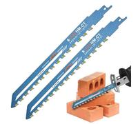 2 hojas de sierra sable de 240 mm, para hormigón celular, madera, ladrillo, placa de cemento, metal duro
