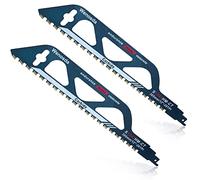 2 hojas de sierra sable, hojas de sierra de carburo para hormigón celular,Hojas de sierra sable para piedra,hoja de sierra profesional para cortar piedra,madera,ladrillo (305 mm (S1243HM))