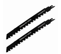 2 hojas de sierra sable para piedra, 305 mm, metal duro (50 mm de ancho, 1,5 mm de grosor) para mampostería, hormigón celular y ladrillo, apto para Bosch, Makita, Dewalt