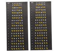 2 Hojas Guitarra Diapasón Pegatinas Etiqueta Engomada Del Clavo Pegatinas De Guitarra Guitarra Diapasón De La Etiqueta Engomada Diapasón Calcomanías Guitarra Etiqueta Engomada BESTonZON