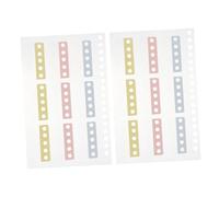 2 Hojas Pestañas Adhesivas de Índice Coloridas para Libros y Cuadernos de Marcadores de Página Autoadhesivos Anotaciones Prácticas para Estudio y Oficina y Organizado No Dañan