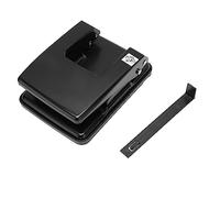 2 Hole Paper Punch | 40 Sheet Capacity Metal Hole Puncher for Notebooks/Diaries/Planners | Secure Base & Alignment Guide | Sturdy Iron Construction