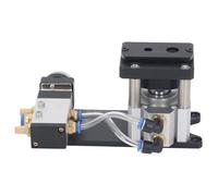 2 Hole Punch Pneumatic Banding Puncher, 8mm and 12mm Aperture, Aluminum Alloy Air Punching Tool, 0.4-0.6 MPa, for Woodworking and Banding Projects