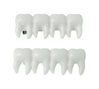 2 horquillas de dientes para fiestas de Halloween y espectáculos de máscaras, pasadores distintivos para mujeres