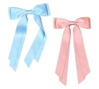 2 horquillas delicadas para el pelo con lazo de moda que añaden encanto a tu peinado, adecuadas para varias ocasiones