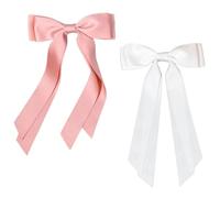 2 horquillas delicadas para el pelo con lazo de moda que añaden encanto a tu peinado, adecuadas para varias ocasiones, lazos para el pelo de mujer