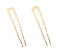 2 horquillas doradas en forma de U, tenedor de metal para el pelo, palillos vintage para moños, horquillas francesas para el pelo para mujeres, accesorios para el cabello, regalos para niñas,