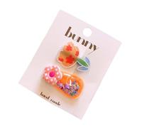 2 horquillas multifuncionales para el pelo con diseño de flores para niñas, suaves en los pasadores para el pelo con decoración brillante para niños, accesorios para el cabello de flores para niños