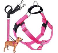 2 Hounds Design Freedom Arnés para Perro sin Tirar, con Correa, Grande, 1 Pulgada de Ancho, Rosa Fuerte