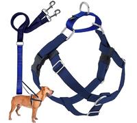 2 Hounds Design Freedom Arnés para Perro sin Tirar, con Correa, pequeño, 5/8 Pulgadas de Ancho, Azul Marino