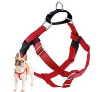 2 Hounds Design Freedom - Arnés para Perro sin tirones, arnés Ajustable, fácil para Salir a Caminar y Control cómodo, Colores sólidos, Fabricado en Estados Unidos, 2,54 cm, MD, Rojo