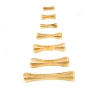 2 huesos x 12 cm Criadores Hueso de Cuero Prensado snack natural para perros