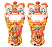 2 imanes para refrigerador, decoración Feng Shui de Dios de la riqueza, decoración de dinero chino de metal, abridor de botellas de cerveza para el hogar, cocina, oficina, escuela