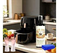 2-in-1 Air Fryer Cleaner and Degreaser Spray, Fast and Powerful Kitchen Degreaser Foam Spray, Multi Functional Grease Remover for Burnt Food, Oven, Grill & Kitchen Surfaces (110ml)