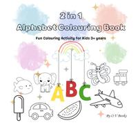 2 in 1 Alphabet Colouring Book: Fun Colouring Activity for kids 3+ years