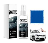 2 in 1 Anti-Fog Treatment for Vehicles and Mirrors spray antivaho de 100 ml + paño antivaho,Spray antivaho para ventanas de coche,Apto para todas las superficies de cristal, gafas y espejos de baño