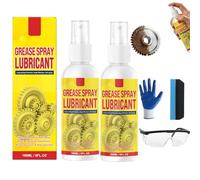 2-in-1 Anti-Rust Lubricant & Fast-Acting Rust Remover Spray - Multi-Purpose Rust Remover & Lubricant Spray for Metal, Tools, Bolts, Hinges (180ml,2pc)