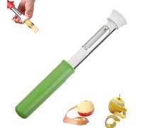 2 in 1 Apple Corer and Peeler, Stainless Steel Apple Corer and Peeler, Kitchen Gadget Effortlessly Remove for Bell Peppers, Apples, Pears (Green)