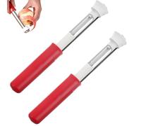 2 In 1 Apple Corer and Peeler, Stainless Steel Fruit Corer & Peeler, Multifunction Corers Tool, for Pears, Peaches, Vegetable Fruit Kitchen Gadget (Red,2pcs)