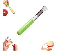 2 in 1 Apple Corer and Peeler Tool, 2026 New Stainless Steel Red Bell Pepper Seed Corer, Multifunction Corers Tool, For Bell Peppers, Apples, Pears (1PCS-Green)