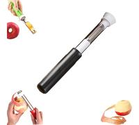 2 in 1 Apple Corer and Peeler Tool, 2026 New Stainless Steel Red Bell Pepper Seed Corer, Multifunction Corers Tool, For Bell Peppers, Apples, Pears (1PCS-Black)