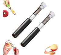 2 in 1 Apple Corer and Peeler Tool, 2026 New Stainless Steel Red Bell Pepper Seed Corer, Multifunction Corers Tool, For Bell Peppers, Apples, Pears (1PCS-DD)