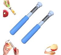 2 in 1 Apple Corer and Peeler Tool, 2026 New Stainless Steel Red Bell Pepper Seed Corer, Multifunction Corers Tool, For Bell Peppers, Apples, Pears (2PCS-AA)