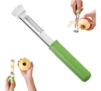 2 in 1 Apple Corer And Peeler Tool, Stainless Steel Fruit Corer & Peeler 2 in 1, Multifunction Corer Tool For Vegetable Fruit Kitchen Gadget, For Bell Peppers, Apples, Pears (Green)